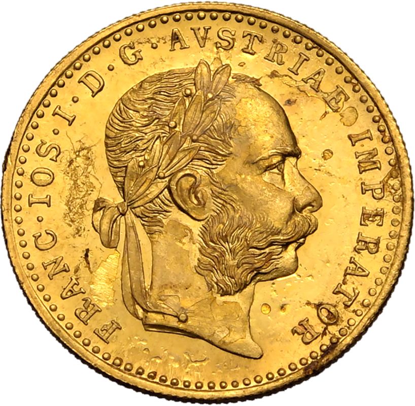 Austria: Habsburg Franz Joseph I 1915 Gold 1 Ducat Restrike - Image 2 of 3