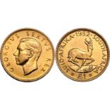 South Africa 1952 Gold One Pound George VI