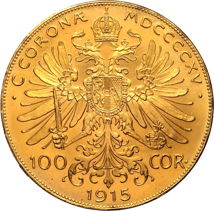 Austria: Habsburg Franz Joseph I 1915 Gold 100 Corona - Image 3 of 3