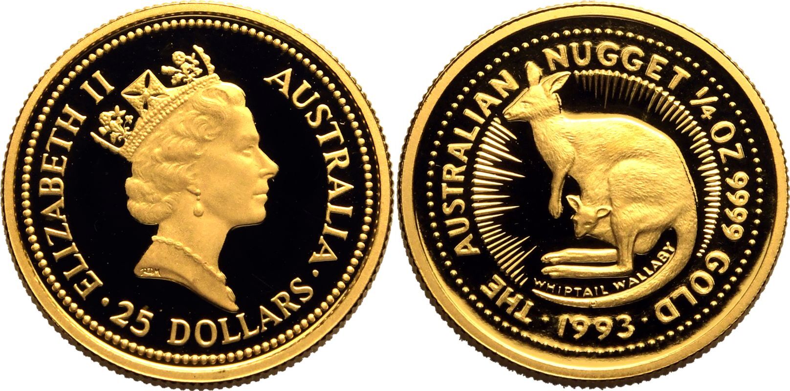 Australia Elizabeth II 1993 Gold 25 Dollars Proof