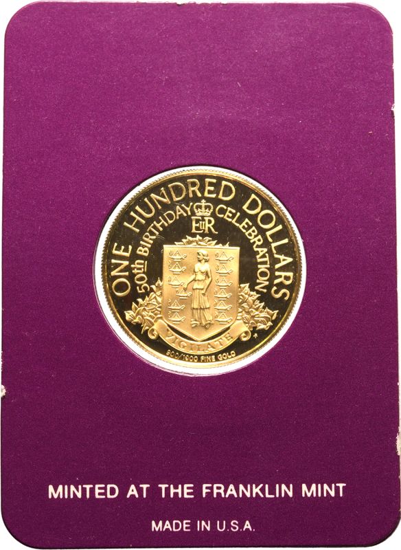 British Virgin Islands Elizabeth II 1976 Gold 100 Dollars Box & COA - Image 3 of 7