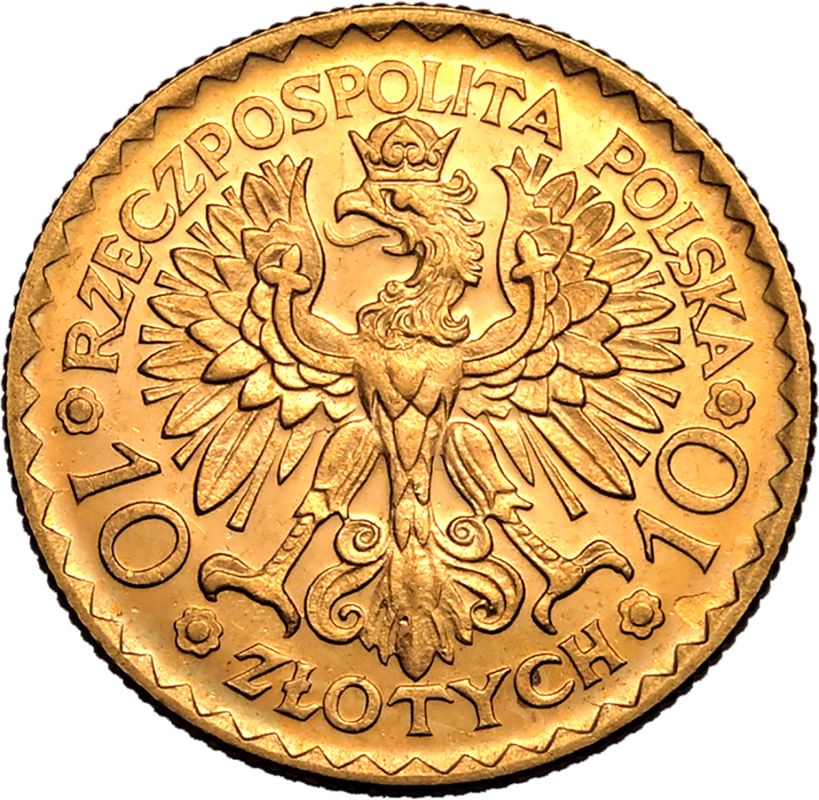 Poland Republic 1925 Gold 10 Zlotych Boleslaw Chrobry - Image 3 of 3