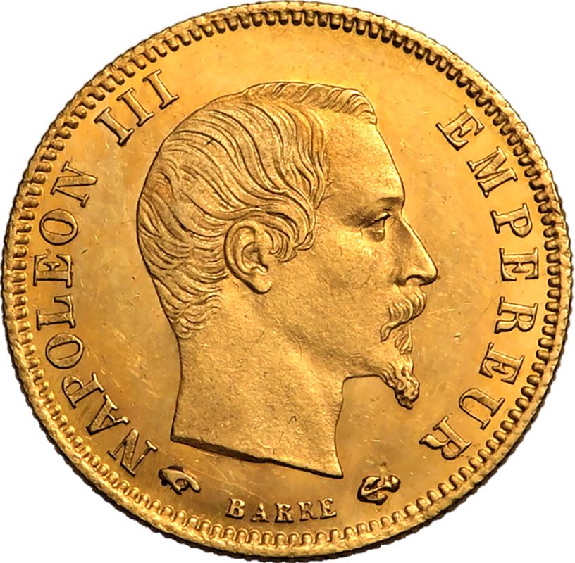 France Napoleon III 1859 A Gold 5 Francs - Image 2 of 3