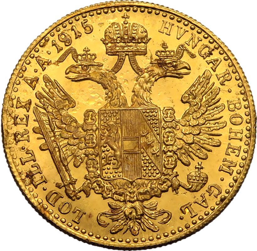 Austria: Habsburg Franz Joseph I 1915 Gold 1 Ducat Restrike - Image 3 of 3