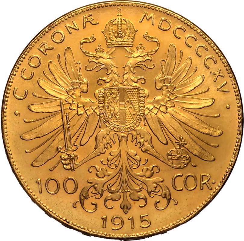 Austria: Habsburg Franz Joseph I 1915 Gold 100 Corona - Image 3 of 3