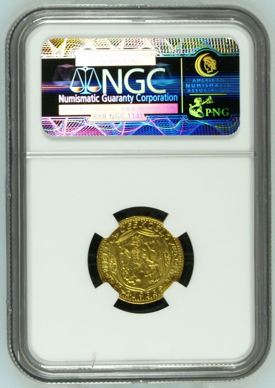 Czechoslovakia First Republic (1918-1938) 1933 Gold 1 Ducat without serial numbers NGC MS 63 - Image 3 of 3