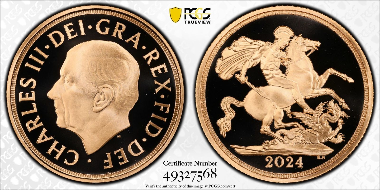 2024 Gold Sovereign Proof PCGS PR70 DCAM - Image 4 of 5