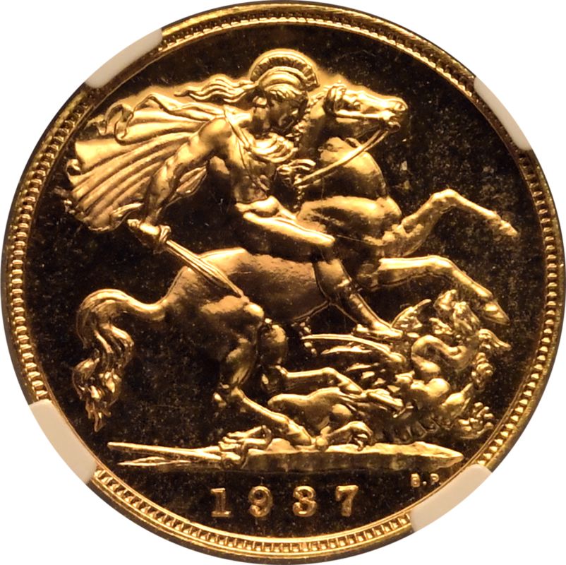 1937 Gold Half-Sovereign Proof NGC PF 65 - Image 3 of 7