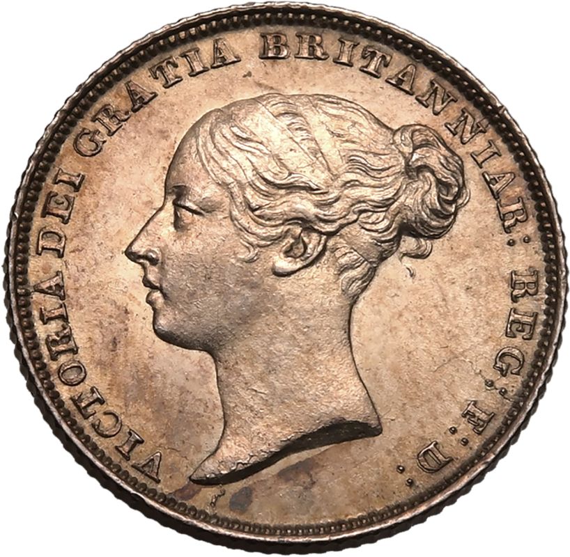 1853 Silver Sixpence Good extremely fine, toned - Image 2 of 3