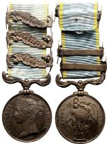 1854 Silver Medal Crimean War 3 clasps