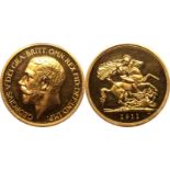 1911 Gold 5 Pounds (5 Sovereigns) Proof PCGS PR63 CAM