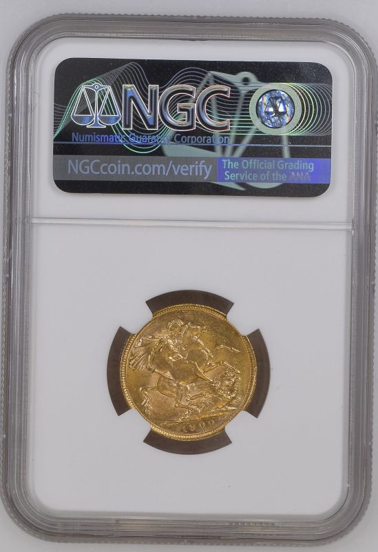 1900 M Gold Sovereign Equal-finest NGC MS 63 - Image 6 of 7