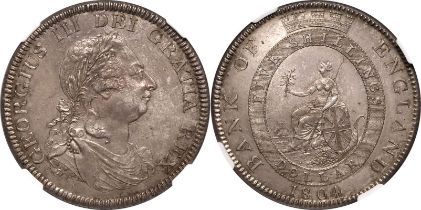 1804 Silver Dollar (5 Shillings) Single Finest NGC MS 65