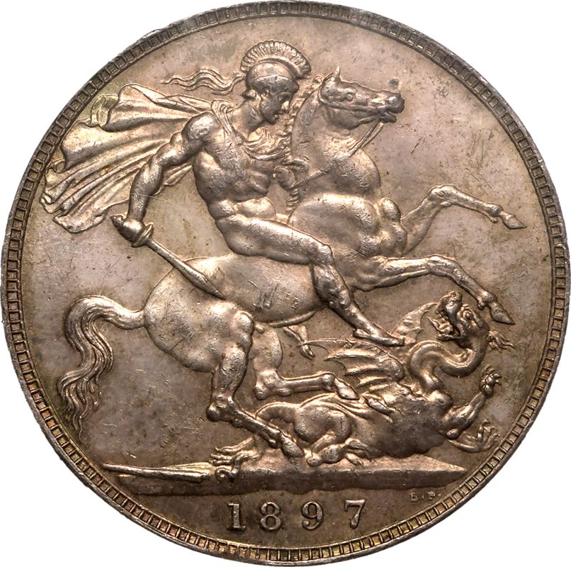 1897 Silver Crown LX PCGS MS63 - Image 3 of 5