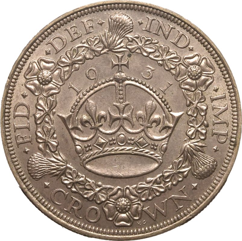 1931 Silver Crown PCGS AU58 - Image 3 of 5