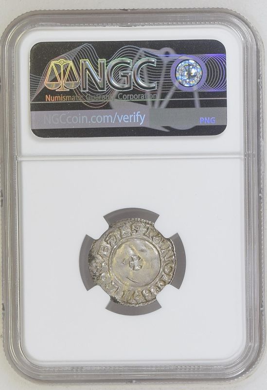 1009-1016 Silver Penny Last Small Cross Type NGC AU Details - Bild 6 aus 7