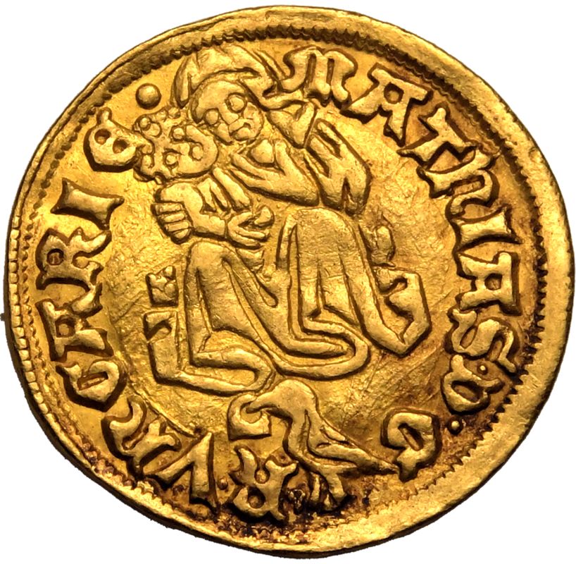 Kingdom of Hungary: Matthias Corvinus 1482-1489 Gold Goldgulden Extremely Fine - Bild 2 aus 3