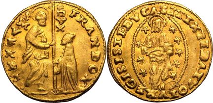 Italian States: Venezia (Venice, Republic) Francesco Donà (Doge LXXIX) 1545-1553 AV Ducat Very Fine