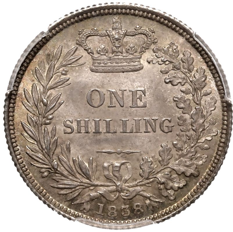 1838 Silver Shilling PCGS MS64+ - Image 3 of 5