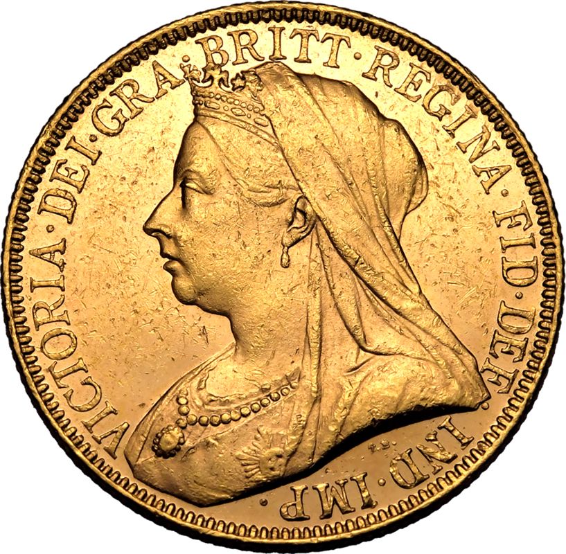 1893 Gold 2 Pounds (Double Sovereign) About extremely fine - Image 2 of 3