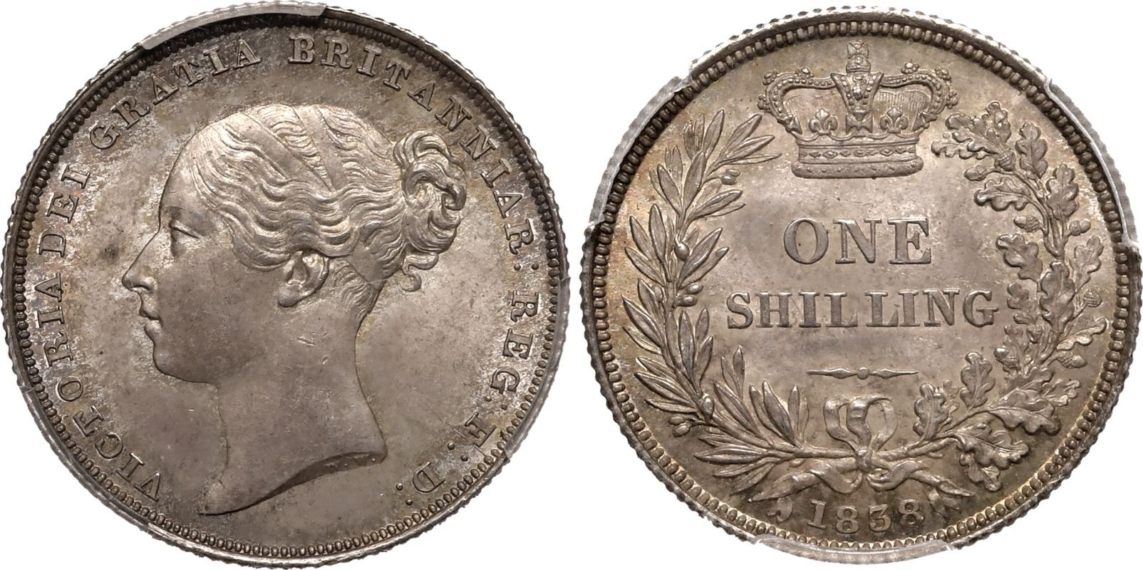 1838 Silver Shilling PCGS MS64+
