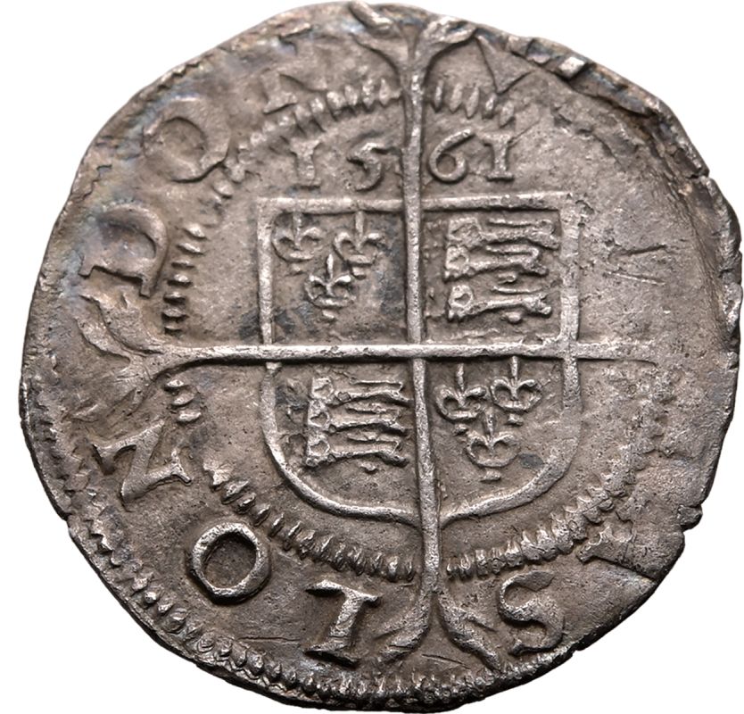 1561 Silver Three-Halfpence Very fine - Bild 3 aus 3