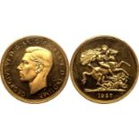 1937 Gold 5 Pounds (5 Sovereigns) Proof PCGS PR64 CAM