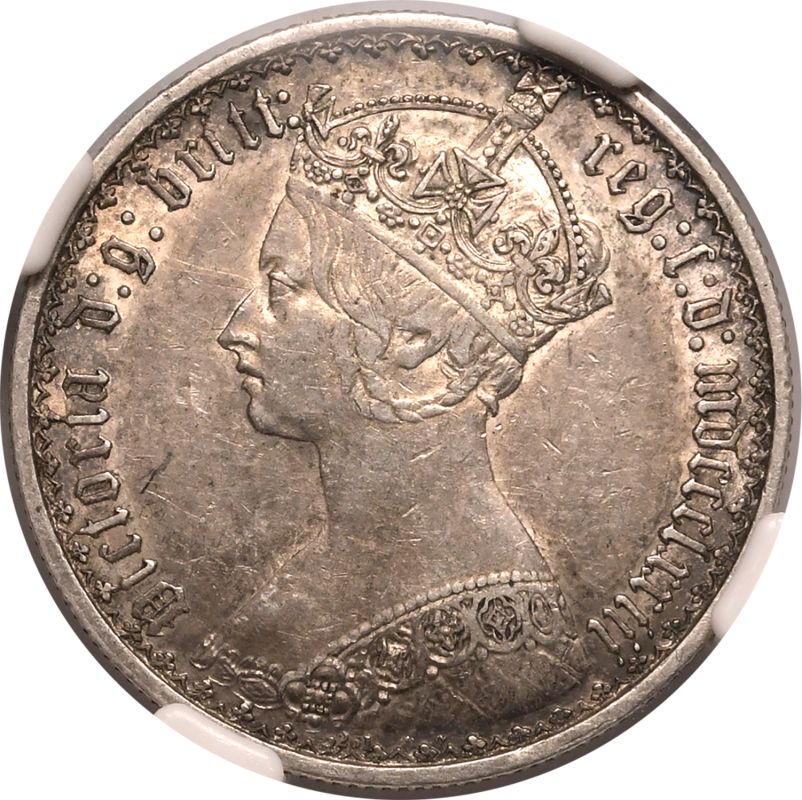 1873 Silver Florin NGC AU 53 - Image 2 of 7