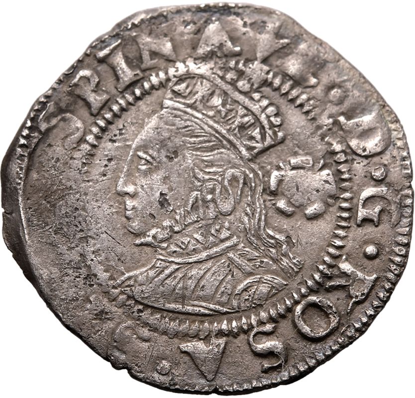 1561 Silver Three-Halfpence Very fine - Bild 2 aus 3