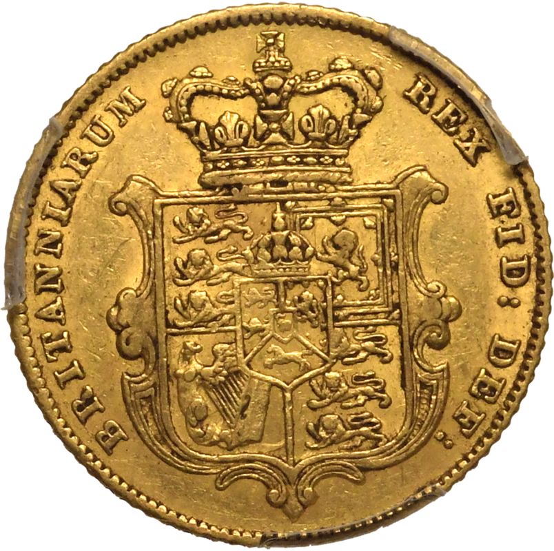 1828 Gold Half-Sovereign PCGS AU50 - Image 3 of 5