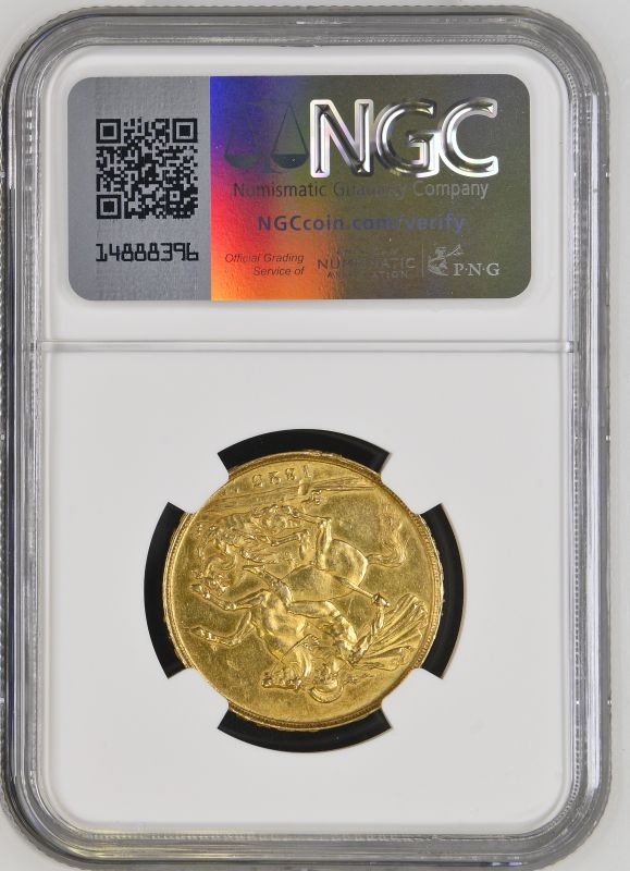 1823 Gold 2 Pounds (Double Sovereign) NGC AU 55 - Image 6 of 7