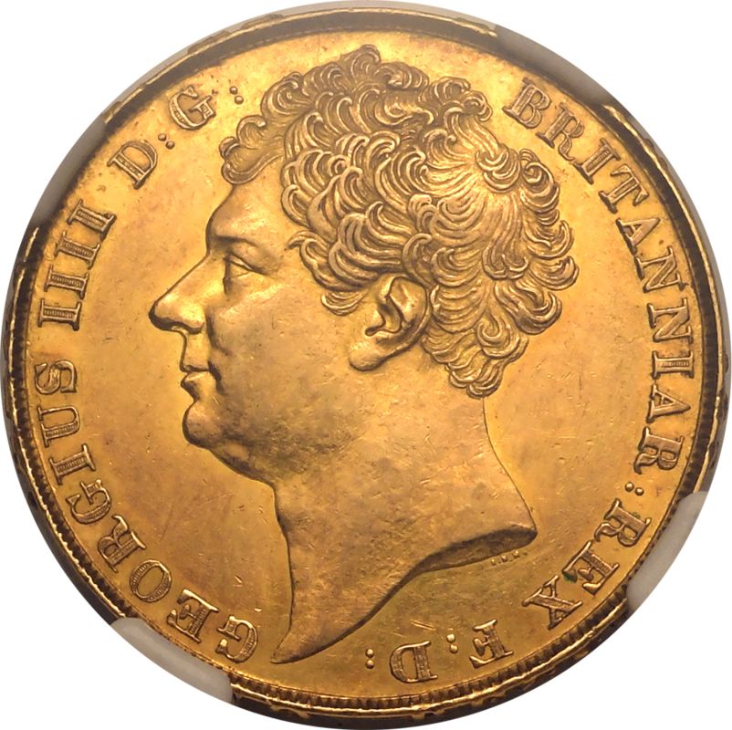 1823 Gold 2 Pounds (Double Sovereign) NGC AU 55 - Bild 2 aus 7