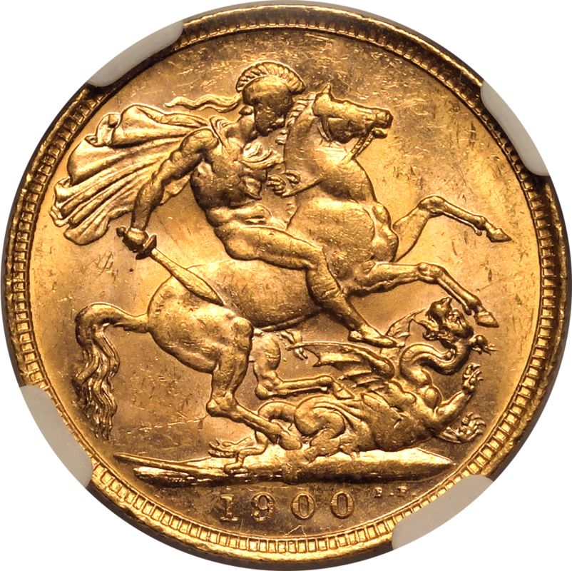 1900 M Gold Sovereign Equal-finest NGC MS 63 - Bild 3 aus 7