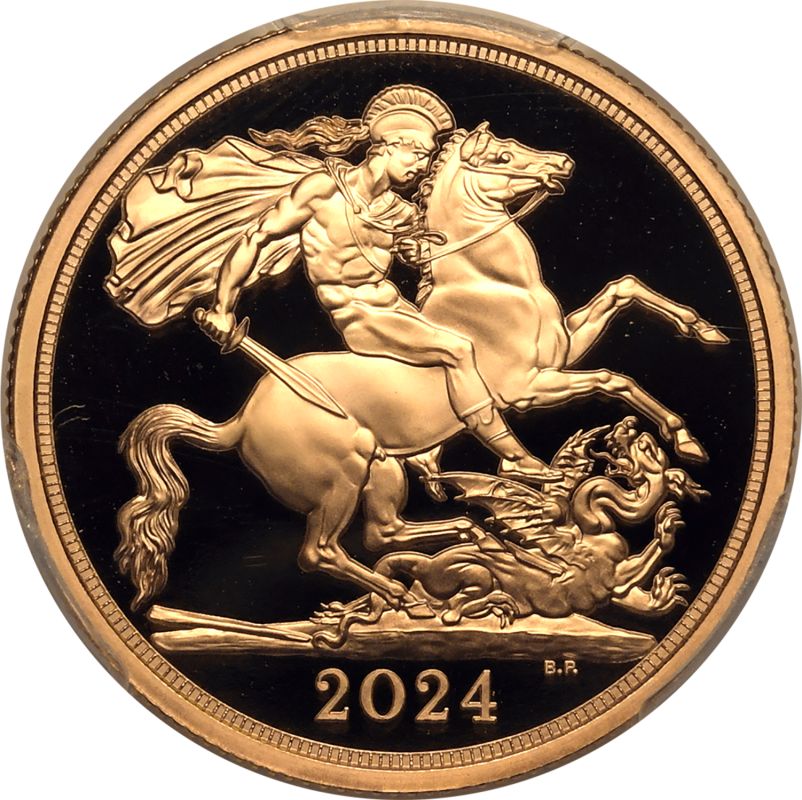 2024 Gold 2 Pounds (Double Sovereign) Proof PCGS PR70 DCAM - Image 3 of 5