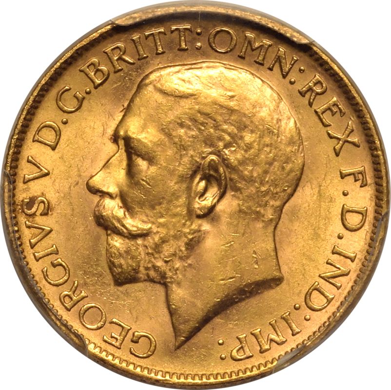 1928 M Gold Sovereign PCGS MS63 - Image 2 of 5