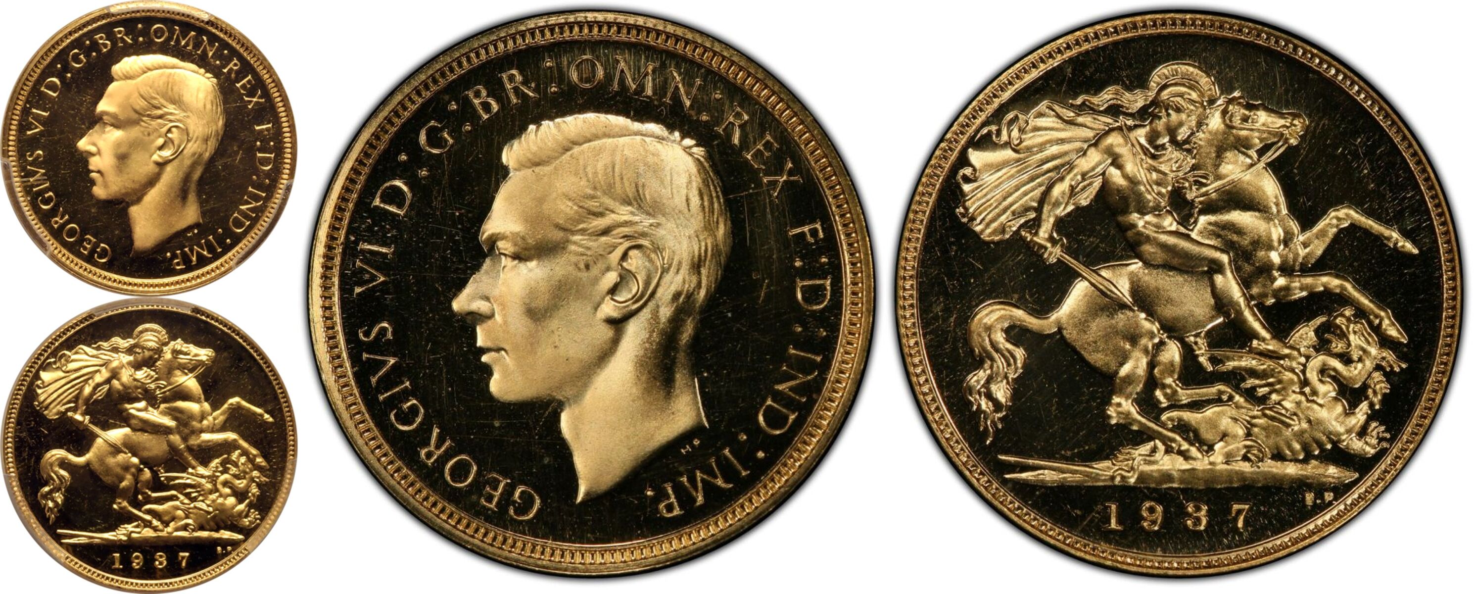 1937 Gold Half-Sovereign Proof PCGS PR65 CAM - Image 5 of 5