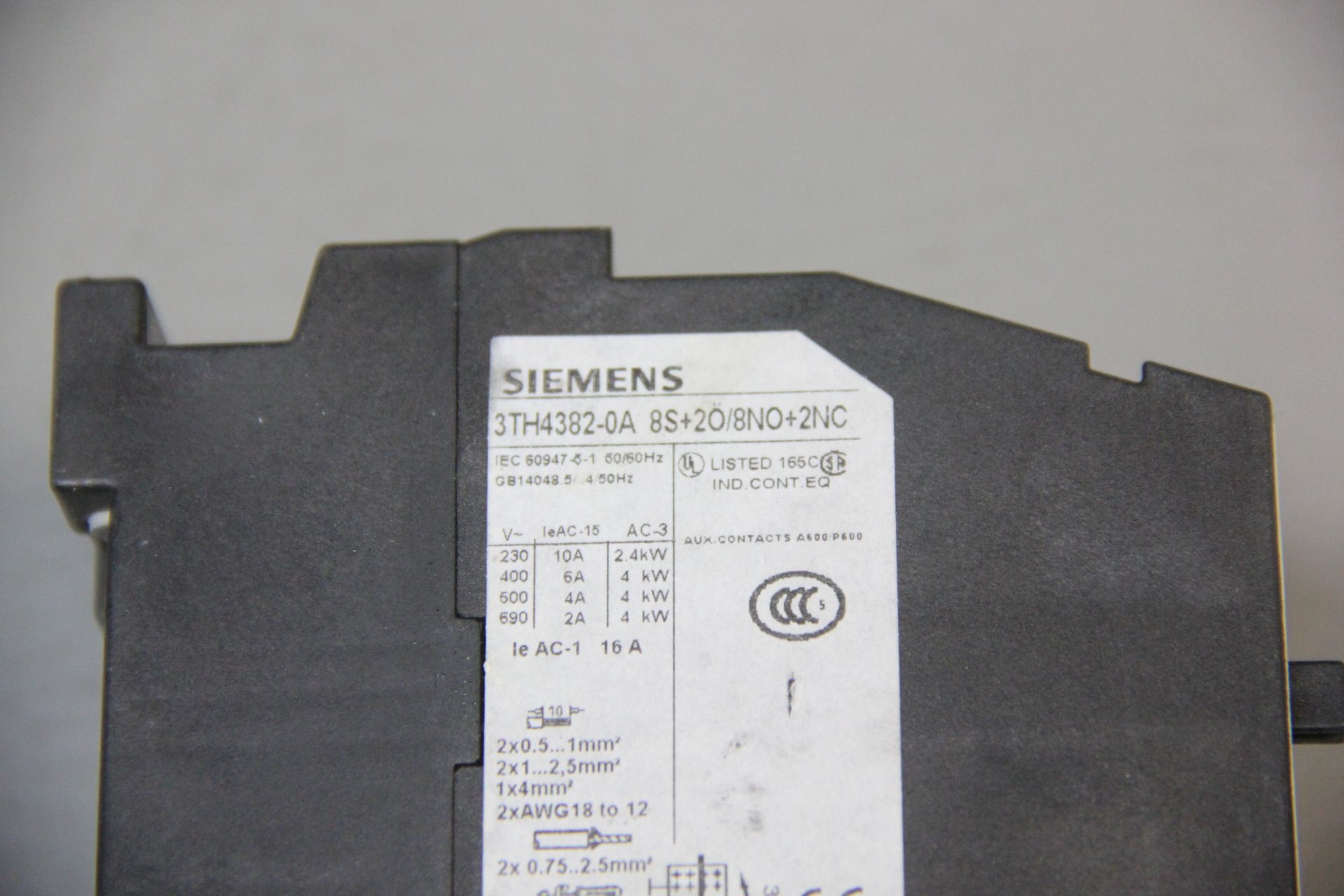 SIEMENS CONTACTOR RELAY - Image 5 of 5