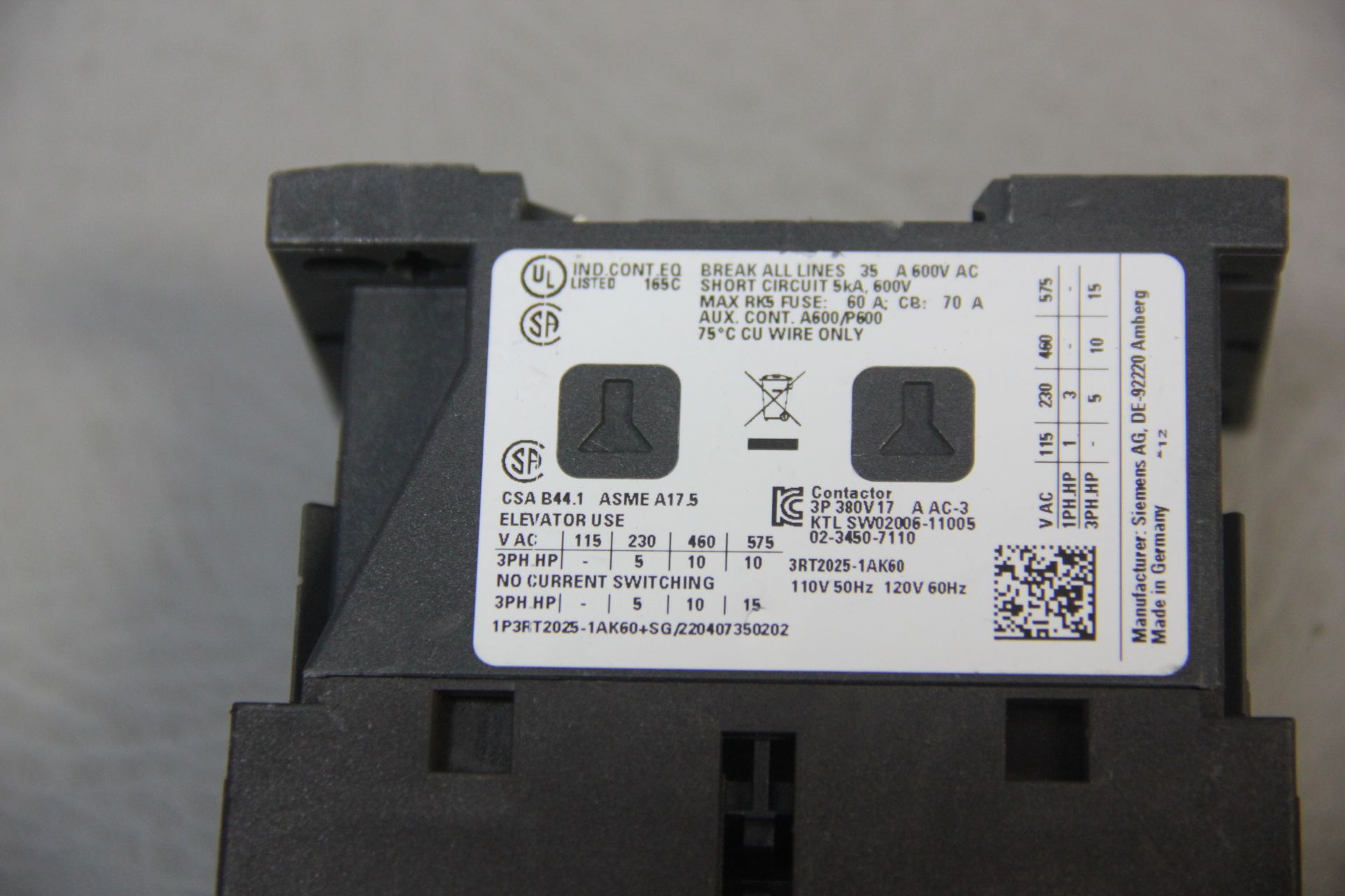 SIEMENS POWER CONTACTOR - Image 4 of 4