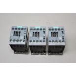 3 UNUSED SIEMENS CONTACTORS