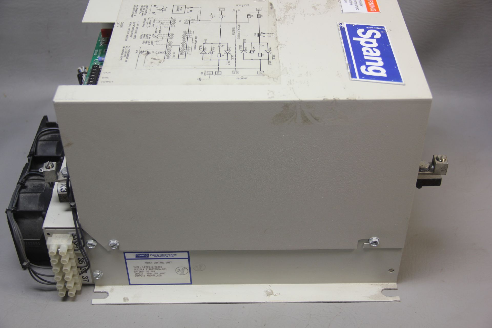 SPANG POWER CONTROL UNIT - Image 6 of 7