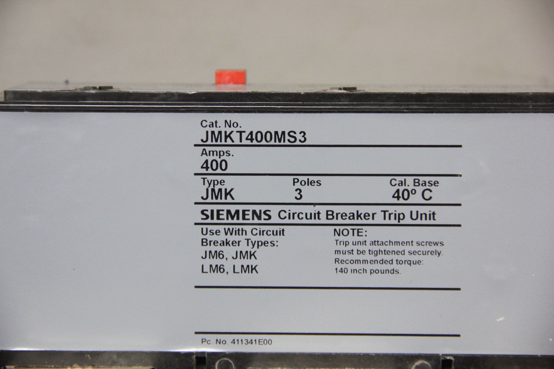 SIEMENS 400A CIRCUIT BREAKER TRIP UNIT - Image 4 of 4