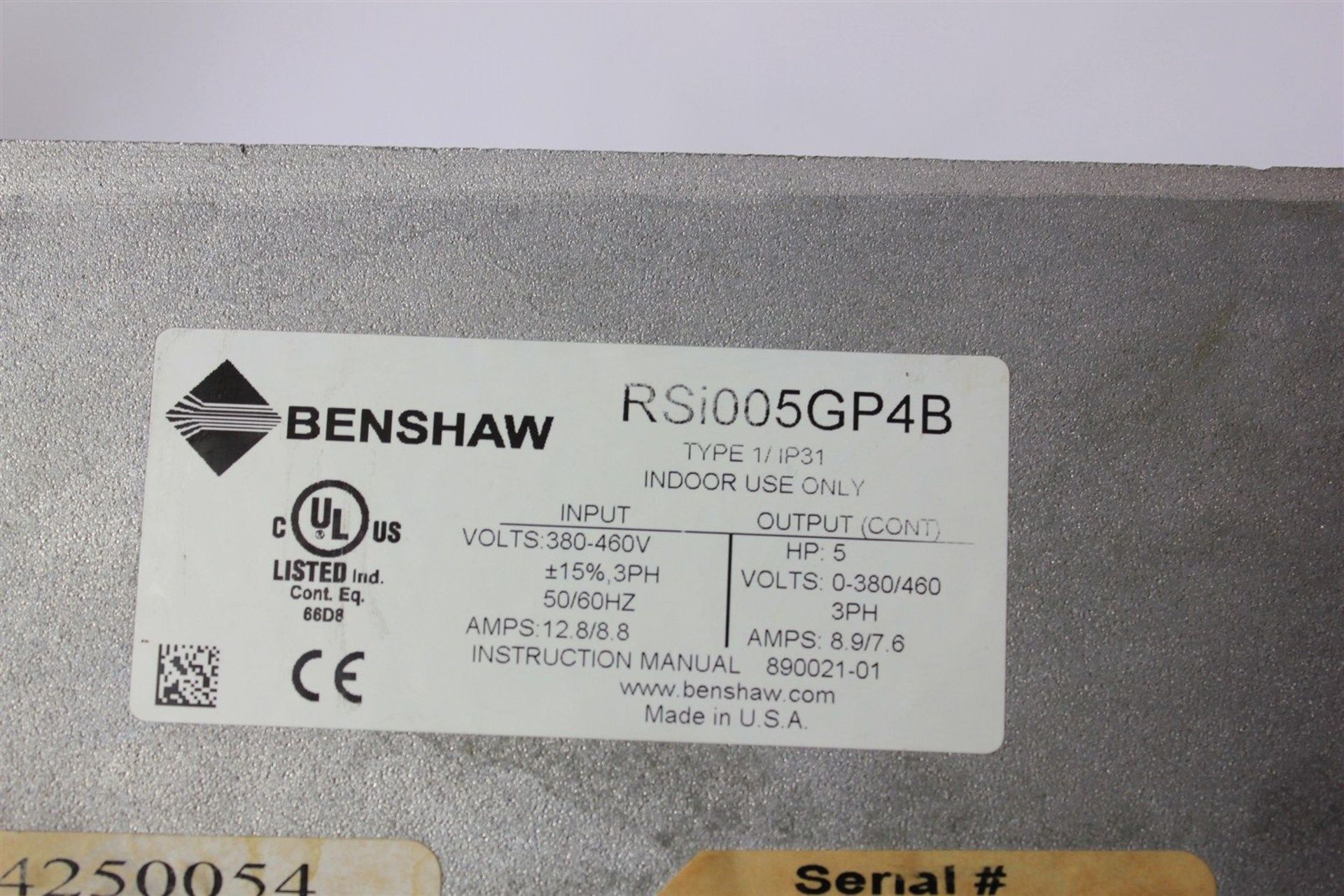 BENSHAW RSi GP u DRIVE 5HP AC DRIVE - Image 2 of 2