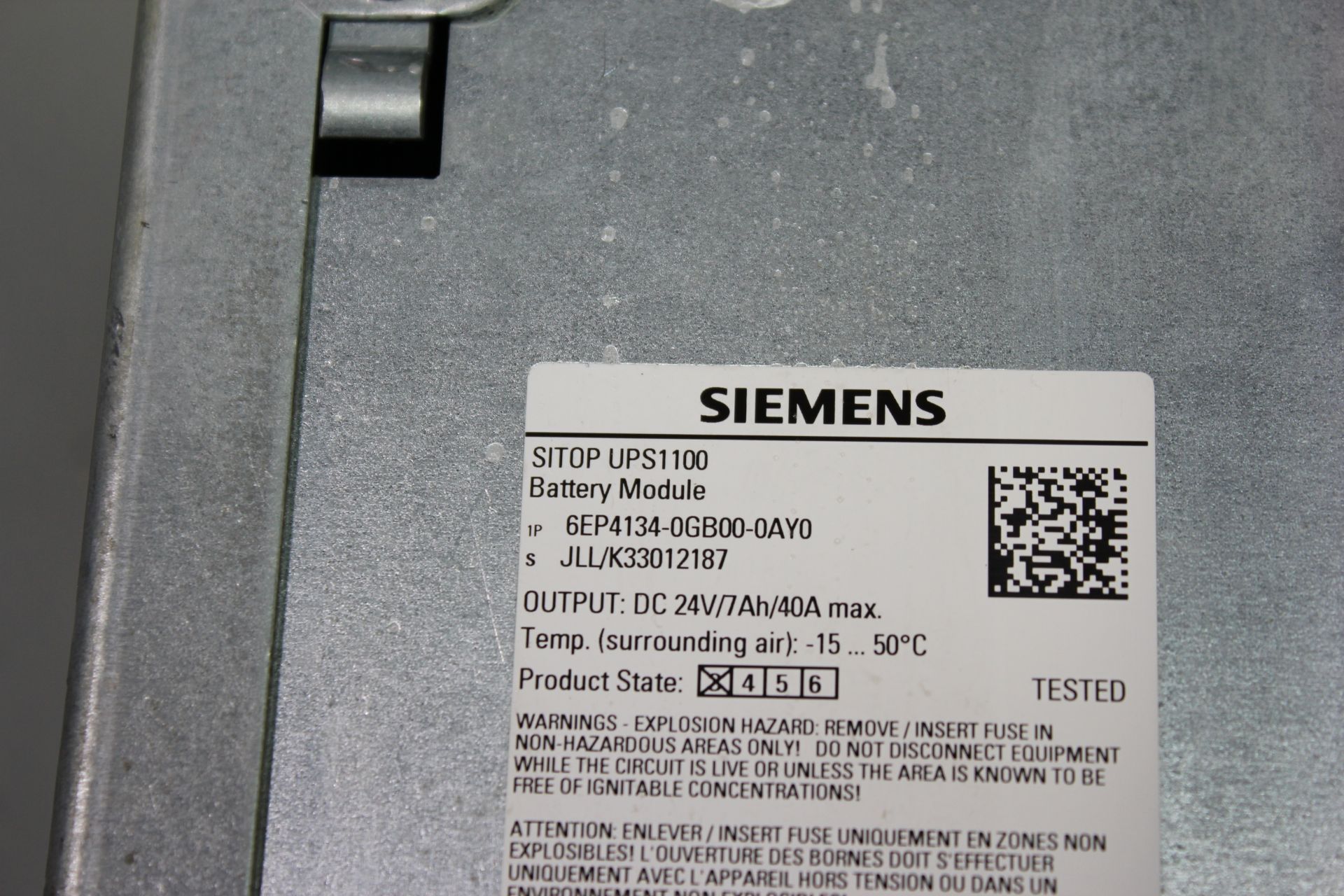 SIEMENS SITOP BATTERY MODULE - Image 3 of 3