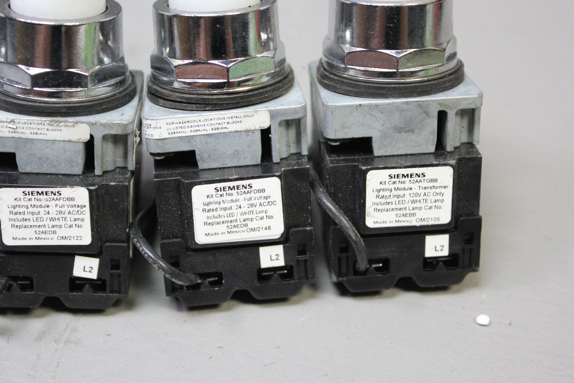 LOT OF 5 SIEMENS ILLUMINATED PUSHBUTTONS - Image 4 of 9