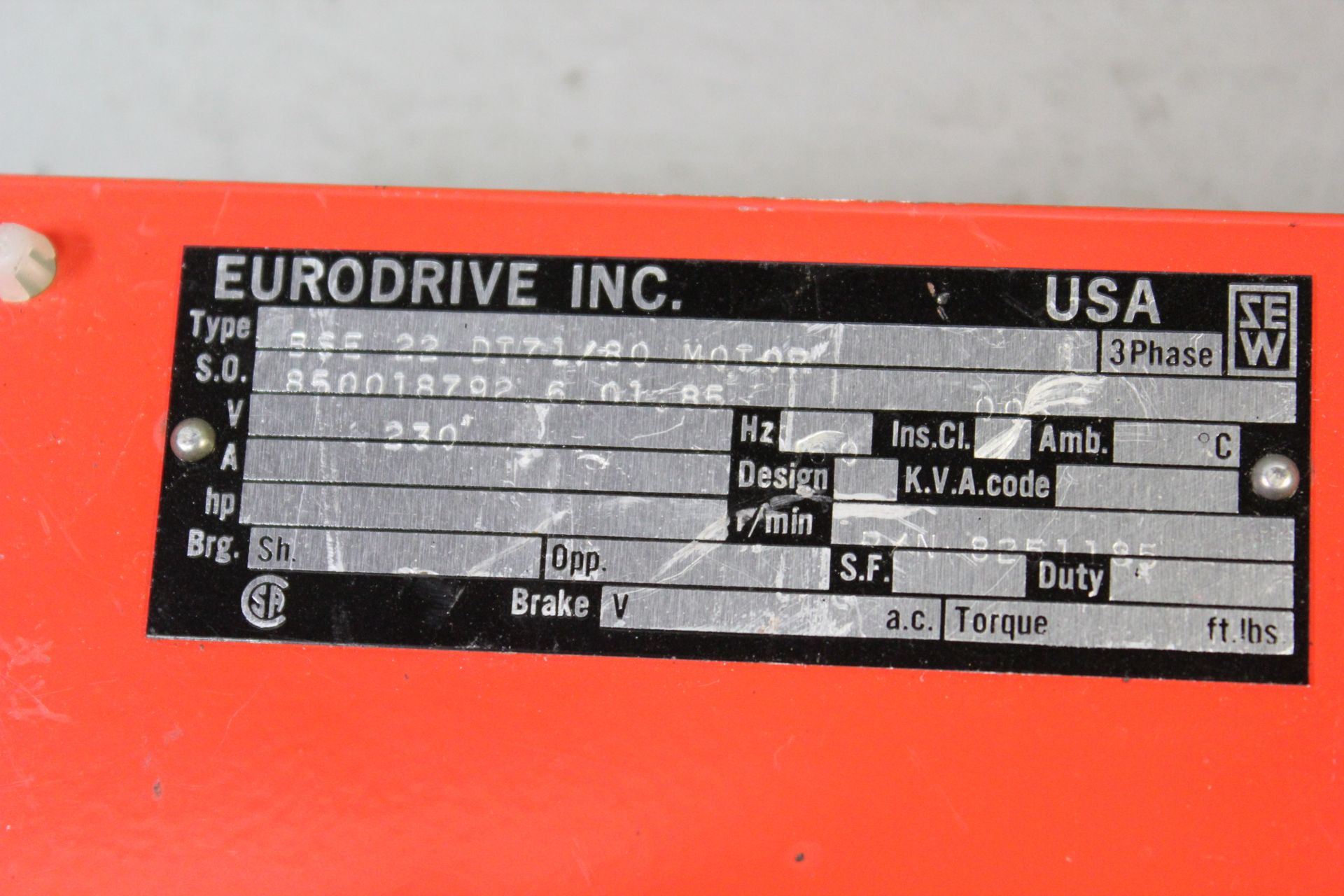 UNUSED SEW EURODRIVE BRAKE MOTOR MODULE - Image 3 of 3