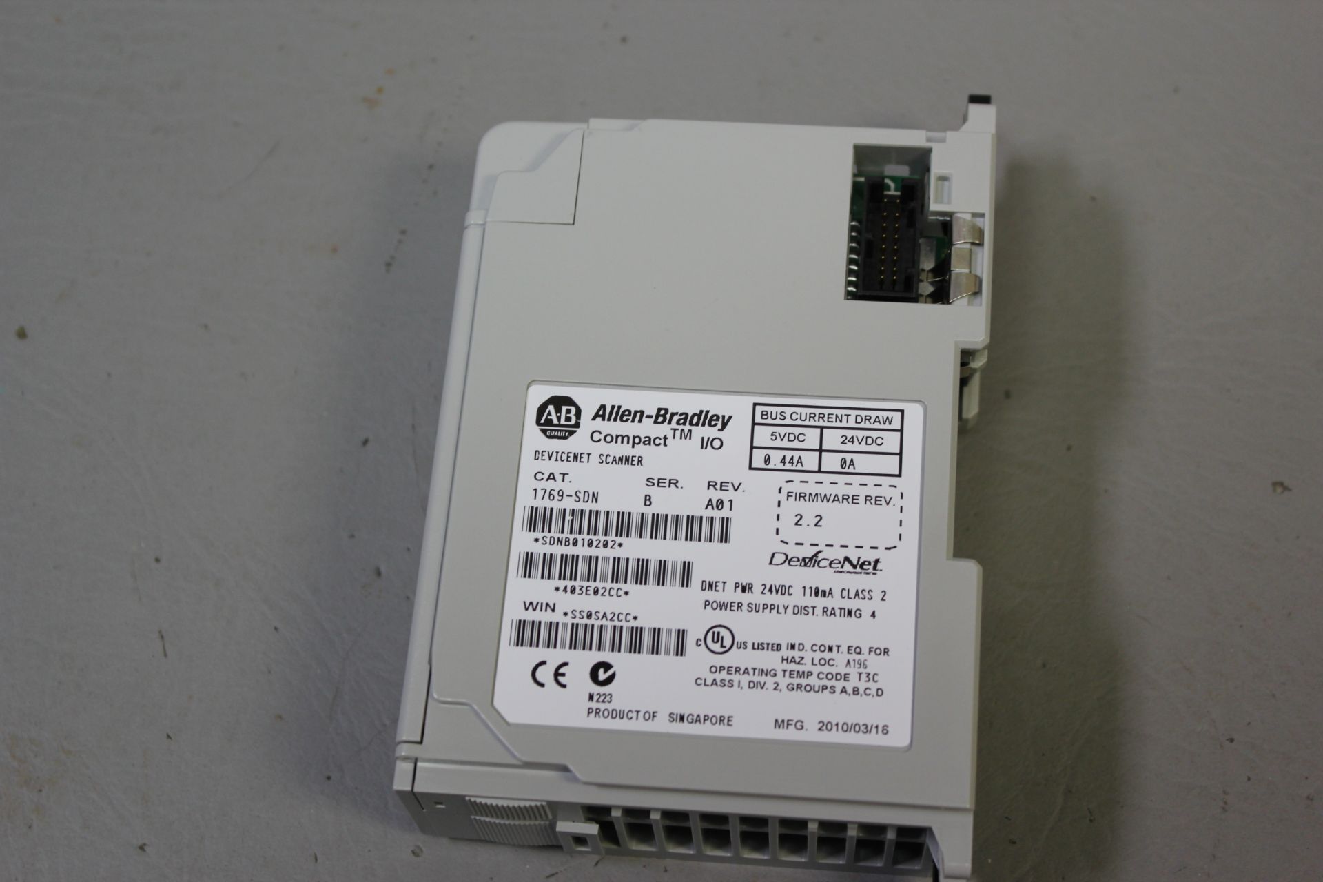 ALLEN BRADLEY COMPACT I/O DEVICENET SCANNER MODULE - Image 4 of 6