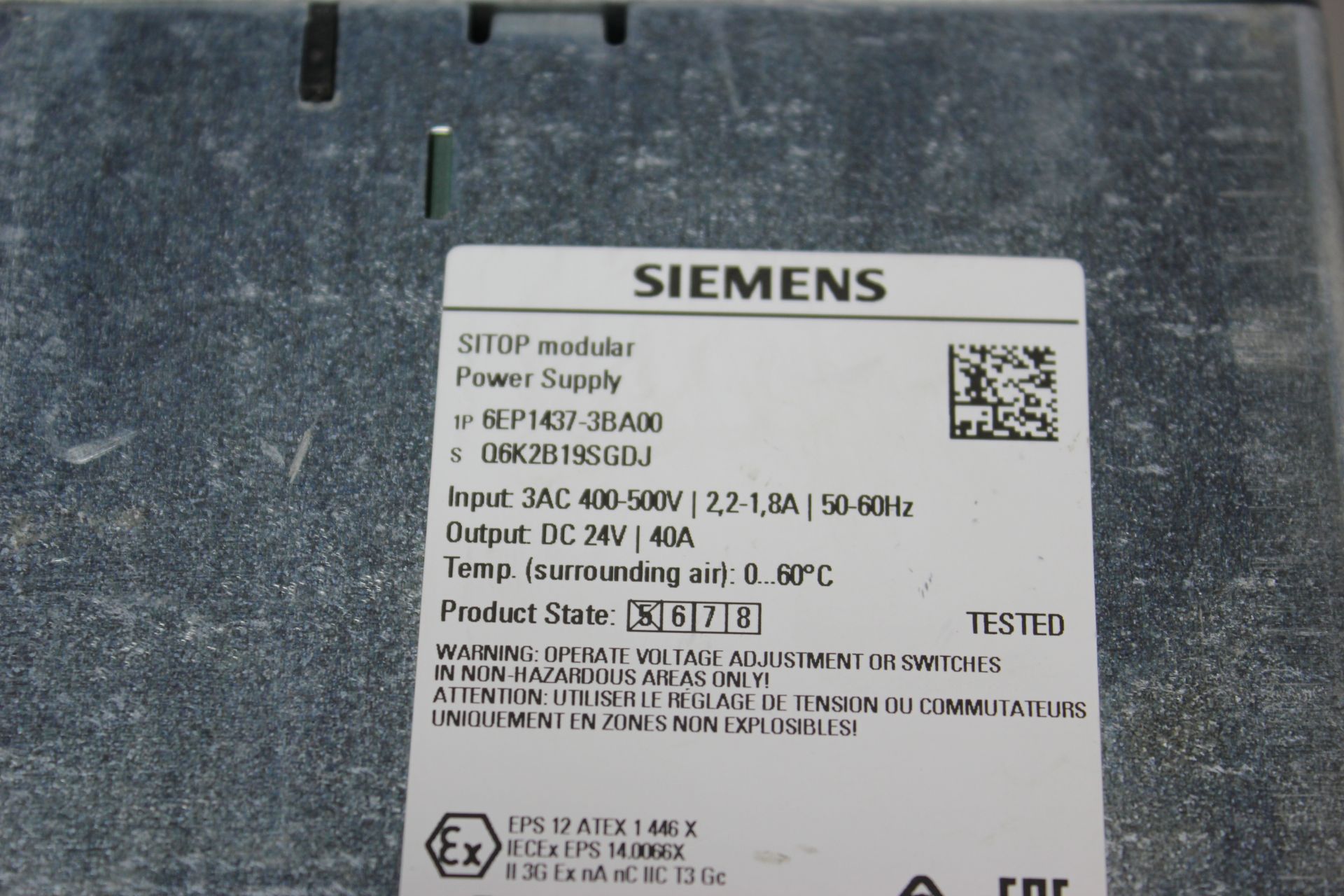 SIEMENS SITOP MODULAR POWER SUPPLY - Image 3 of 3