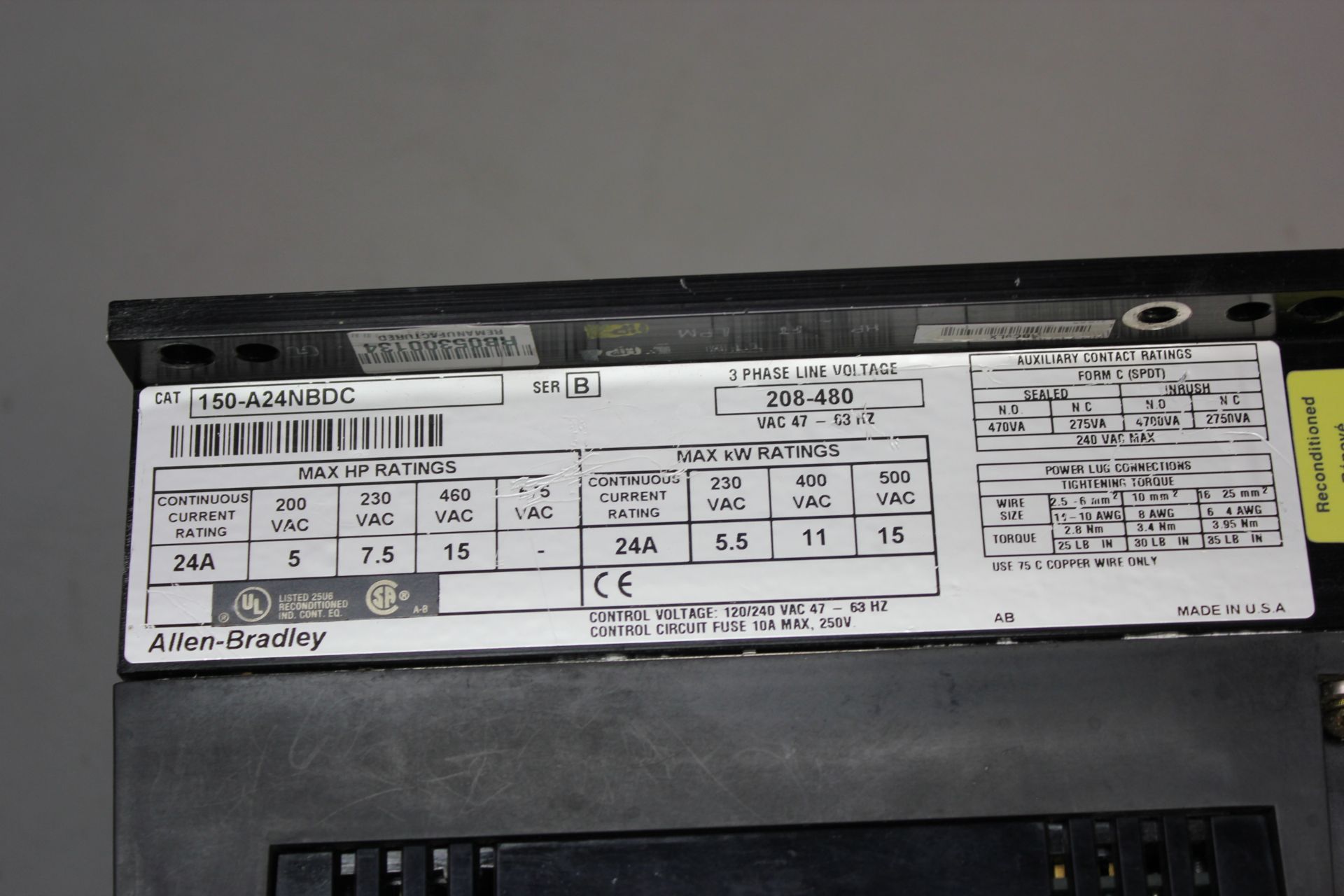 ALLEN BRADLEY SMART MOTOR CONTROLLER - Image 5 of 5