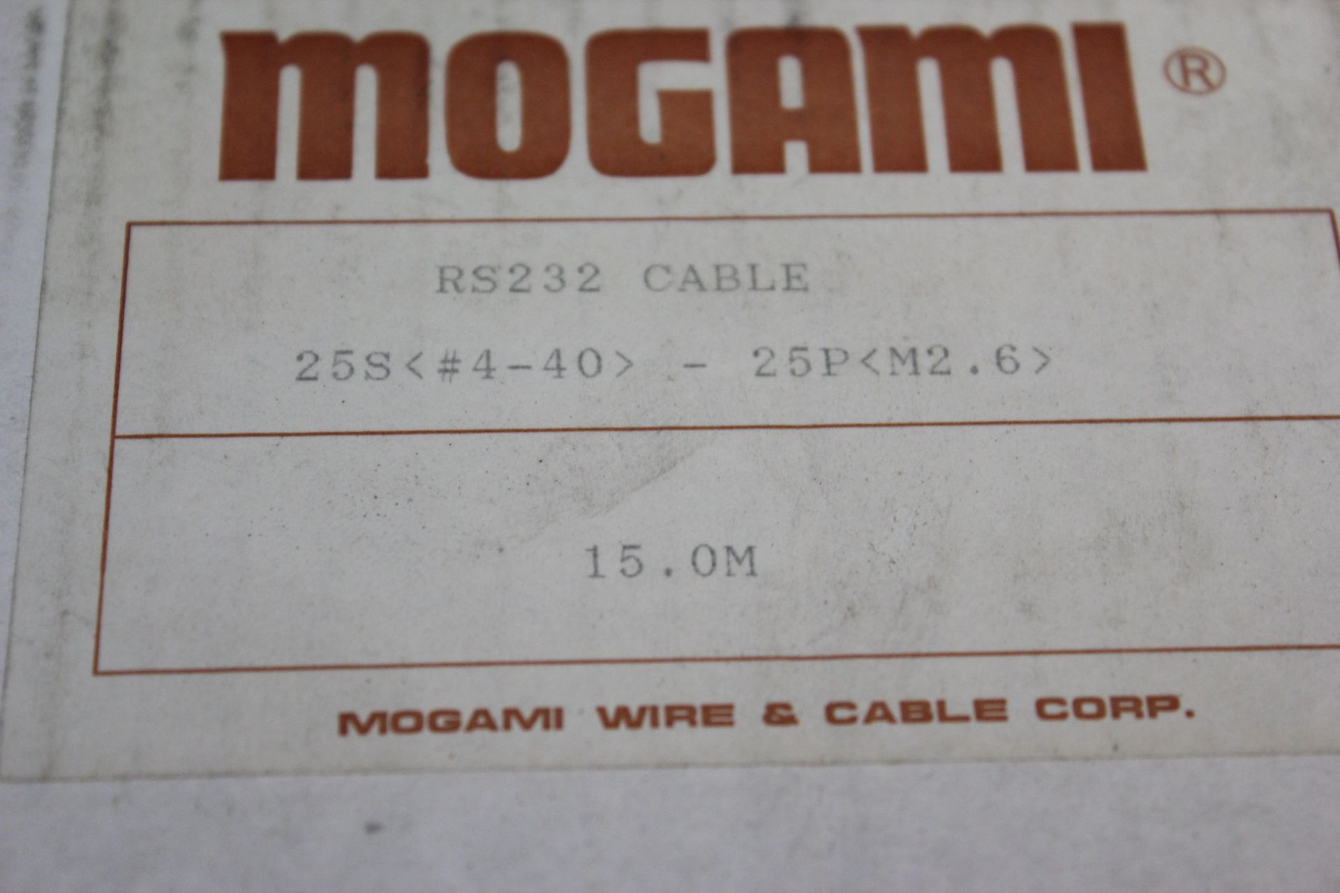NEW MOGAMI RS232 CABLE - Image 2 of 4