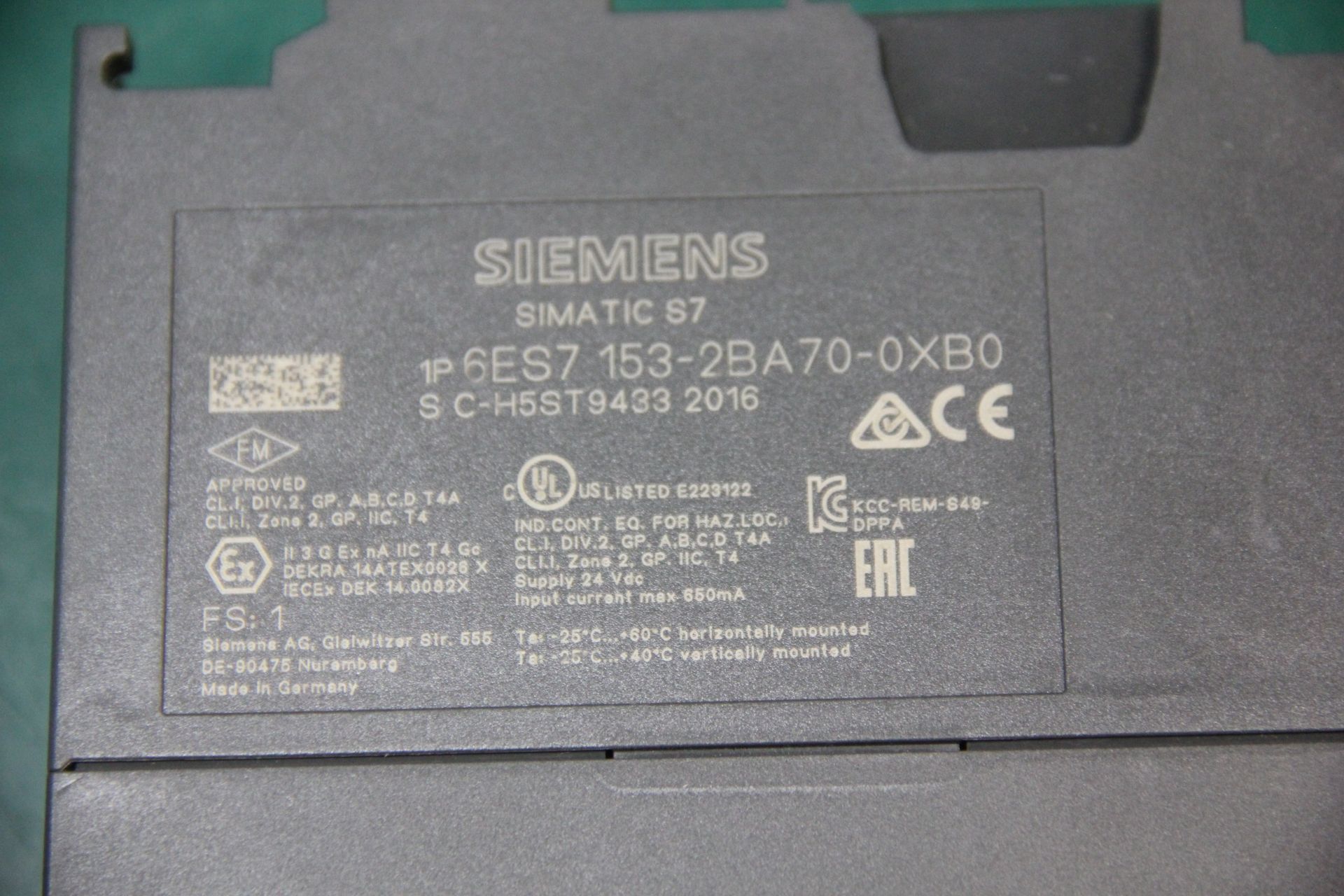 SIEMENS SIMATIC S7 ET200M/LINK PLC MODULE - Image 5 of 5